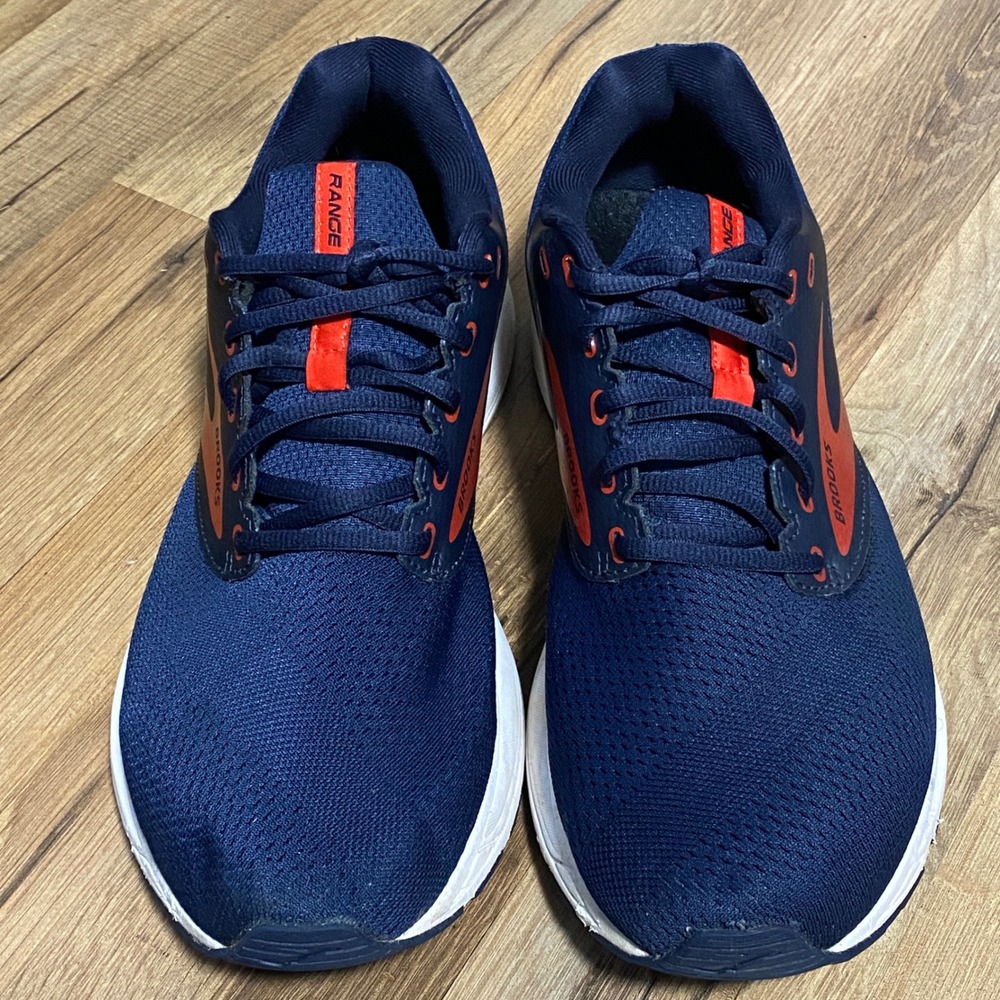 Brooks Range Mens Running Shoes Navy Blue Orange Size 11 D - Picture 2 of 8